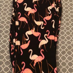 Pink flamingo leggings, super soft